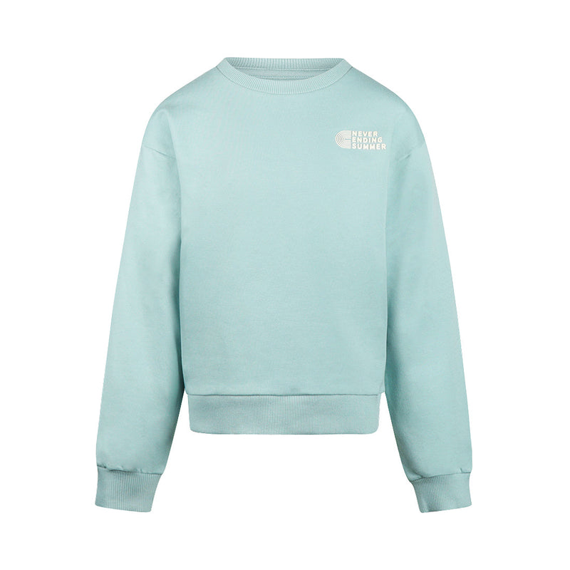 Jongens Sweater van No Way Monday in de kleur Ocean in maat 164.