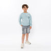 Jongens Sweater van No Way Monday in de kleur Ocean in maat 164.