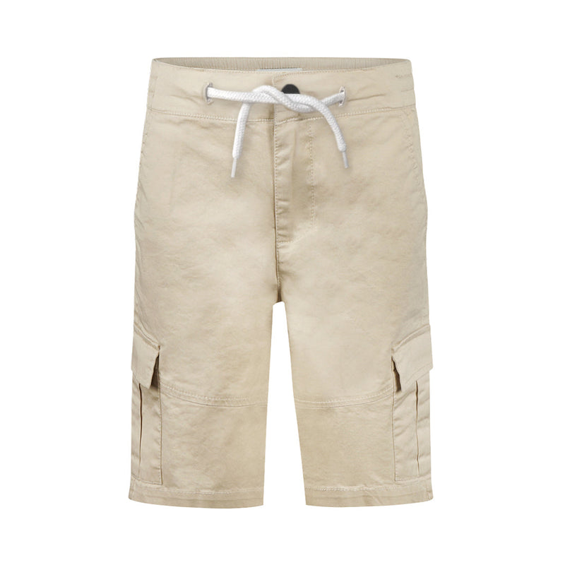 Jongens Shorts, cargo van No Way Monday in de kleur Pebble in maat 164.