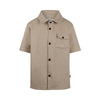 Jongens Shirt ss van No Way Monday in de kleur Dark sand in maat 164.
