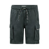 Jongens Jogging shorts, cargo van No Way Monday in de kleur Anthracite in maat 164.