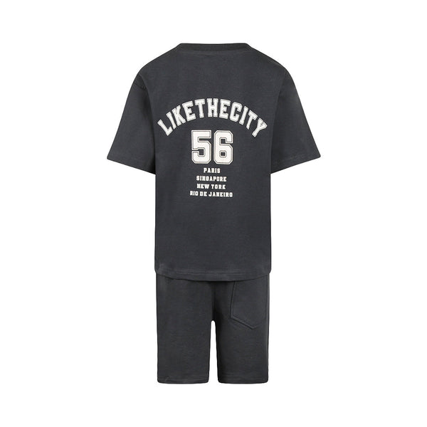 No Way Monday 2 pc set, loose fit, T-shirt, Jogging shorts