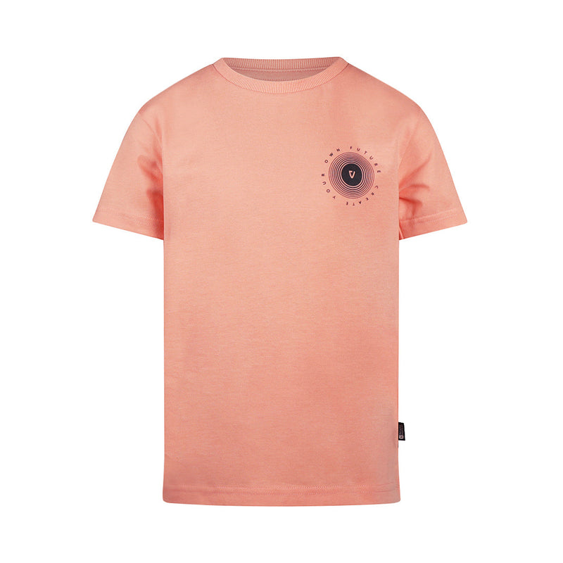 Jongens T-shirt van No Way Monday in de kleur Neon coral in maat 164.