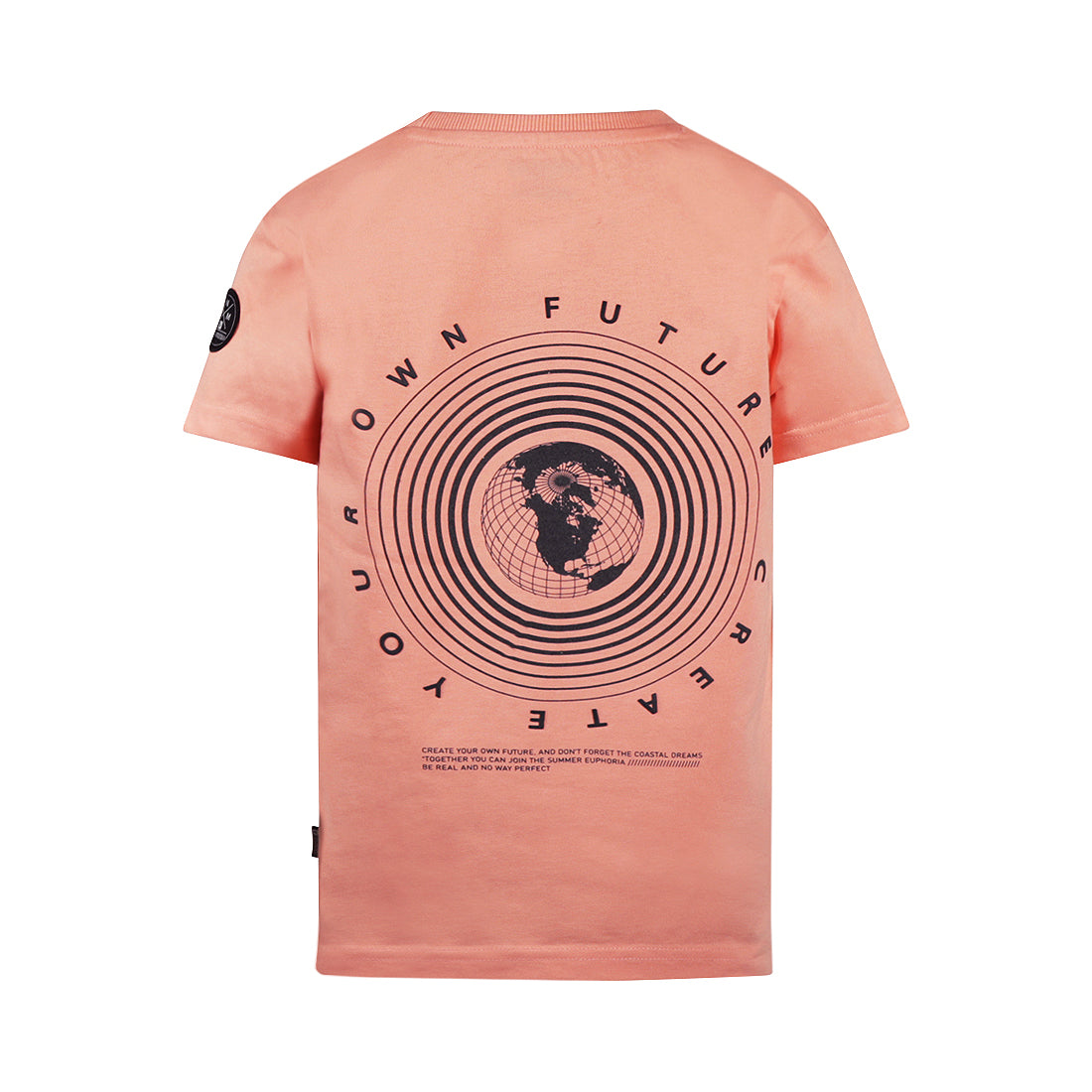 Jongens T-shirt van No Way Monday in de kleur Neon coral in maat 164.