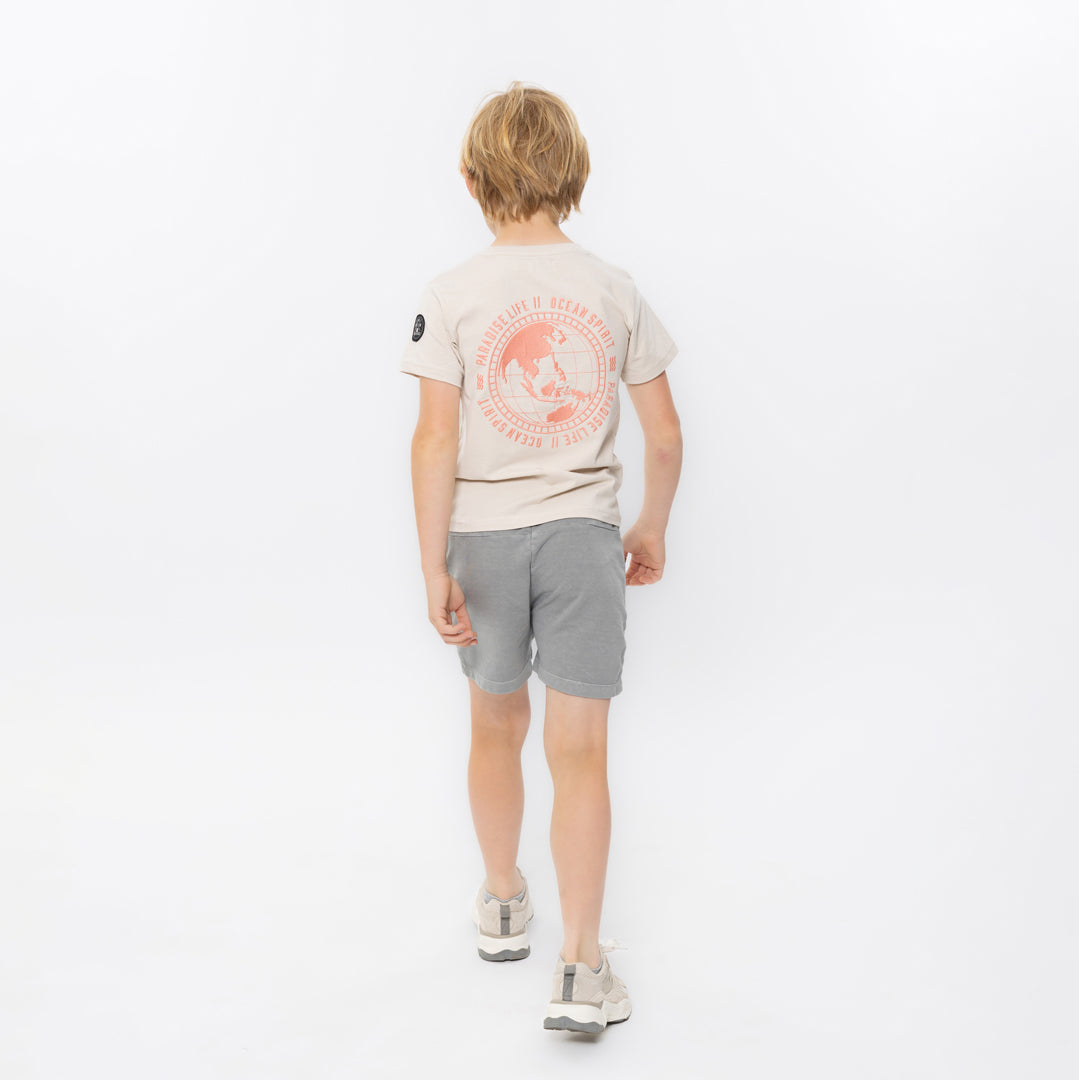 Jongens T-shirt, loose fit van No Way Monday in de kleur Light grey in maat 164.