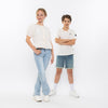 Jongens Jeans shorts, regular van No Way Monday in de kleur Blue jeans in maat 164.