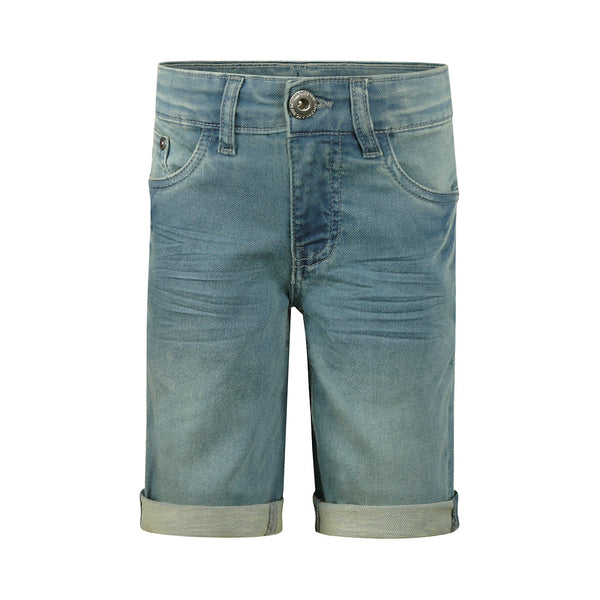 Jongens Jeans shorts, regular van No Way Monday in de kleur Blue jeans in maat 164.