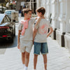 Jongens Jeans shorts, regular van No Way Monday in de kleur Blue jeans in maat 164.