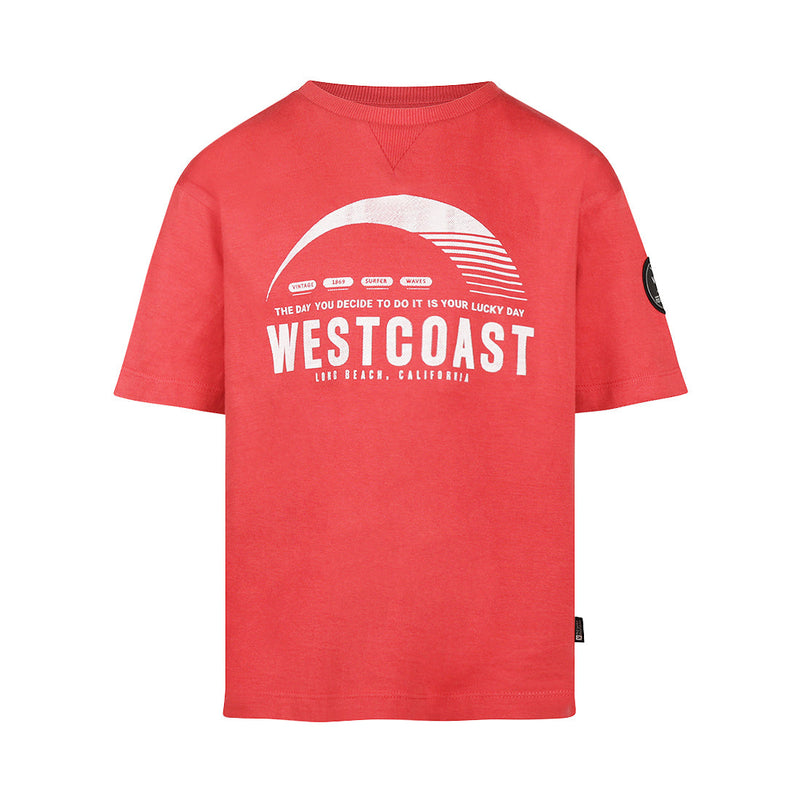 Jongens T-shirt, loose fit van  in de kleur Old pink in maat 164.