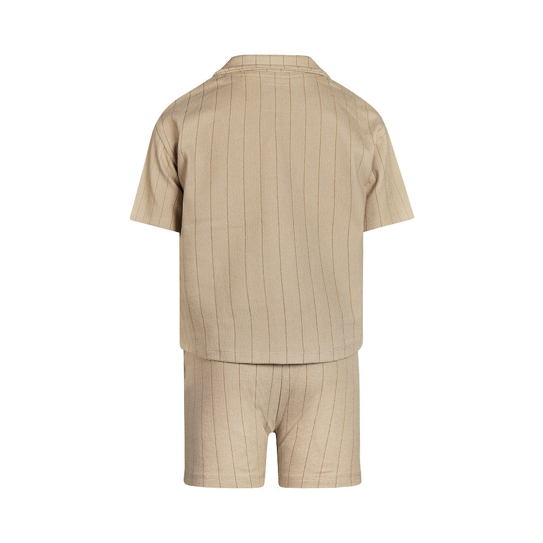 Jongens 2 pc set, loose fit, Shirt ss, Shorts van Koko Noko in de kleur Pebble in maat 128.