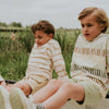 Jongens Jogging shorts van Koko Noko in de kleur Faded green in maat 128.