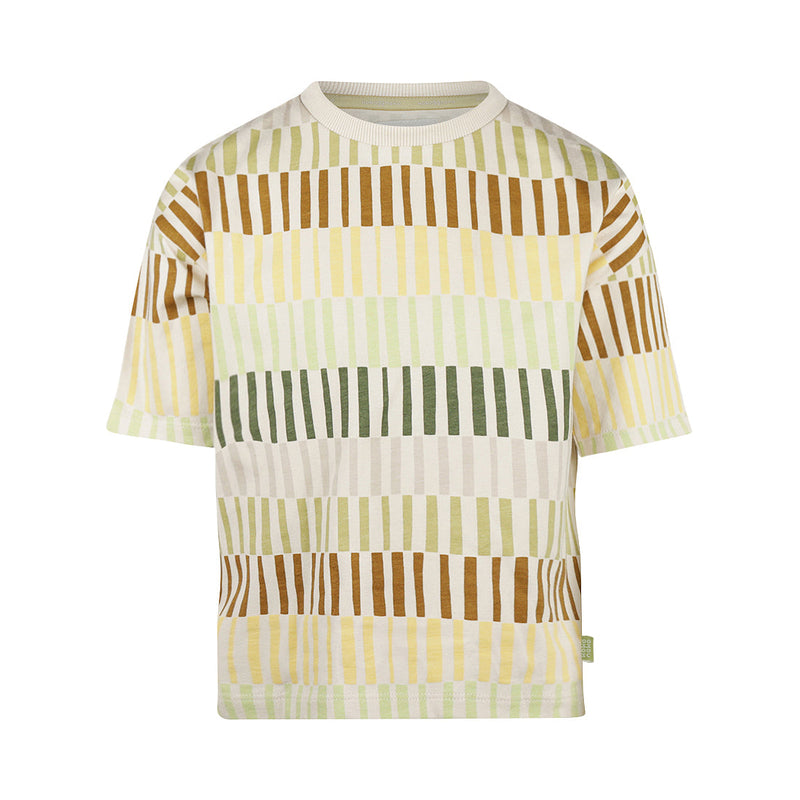 Jongens T-shirt, loose fit van Koko Noko in de kleur Faded green in maat 128.