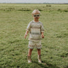 Jongens T-shirt, loose fit van Koko Noko in de kleur Faded green in maat 128.