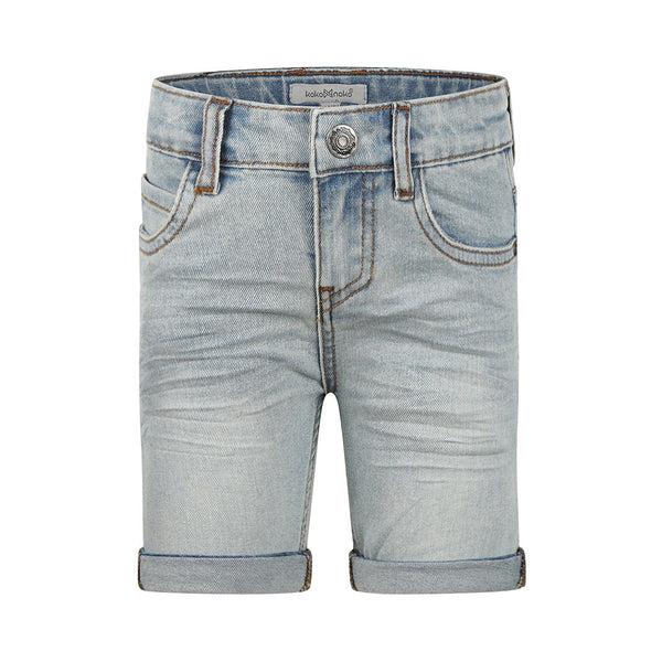 Jongens Jeans shorts, loose fit van Koko Noko in de kleur Blue jeans in maat 128.