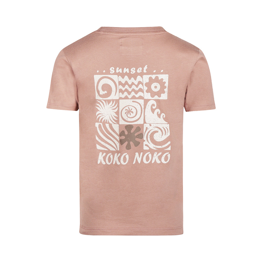 Jongens T-shirt van Koko Noko in de kleur Dusty pink in maat 128.
