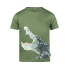 Jongens T-shirt van Koko Noko in de kleur Olive in maat 128.