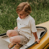 Jongens Jogging shorts, cargo van Koko Noko in de kleur Sand in maat 128.