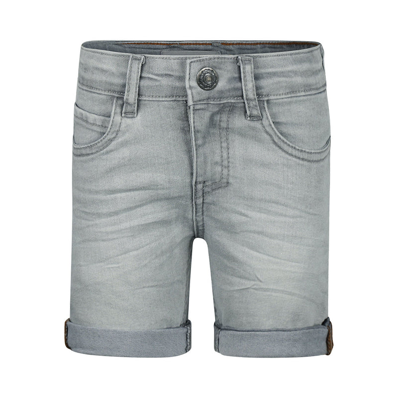 Jongens Jeans shorts, loose fit van Koko Noko in de kleur Grey jeans in maat 128.