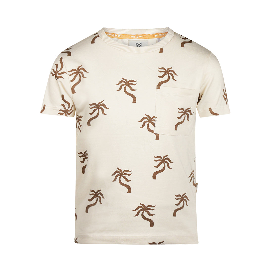 Jongens T-shirt van Koko Noko in de kleur Off white in maat 128.