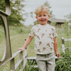 Jongens T-shirt van Koko Noko in de kleur Off white in maat 128.