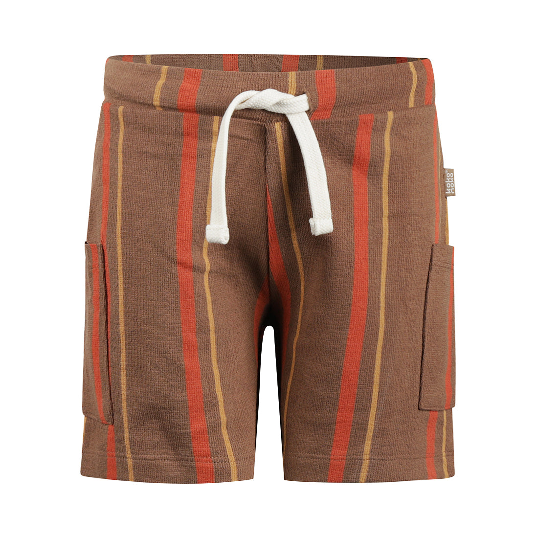 Jongens Jogging shorts, cargo van Koko Noko in de kleur Brown in maat 128.