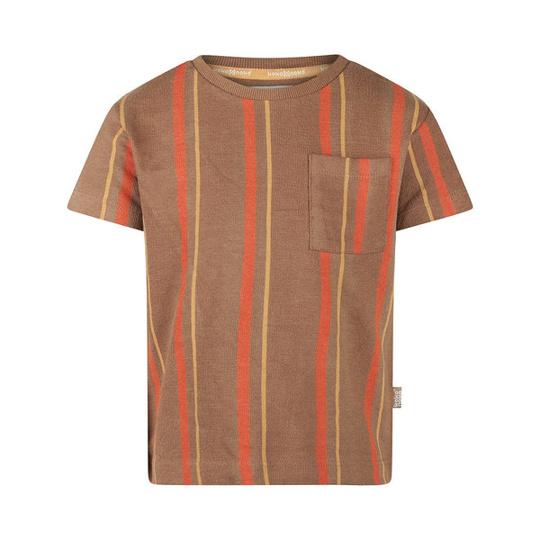 Jongens T-shirt van Koko Noko in de kleur Brown in maat 128.