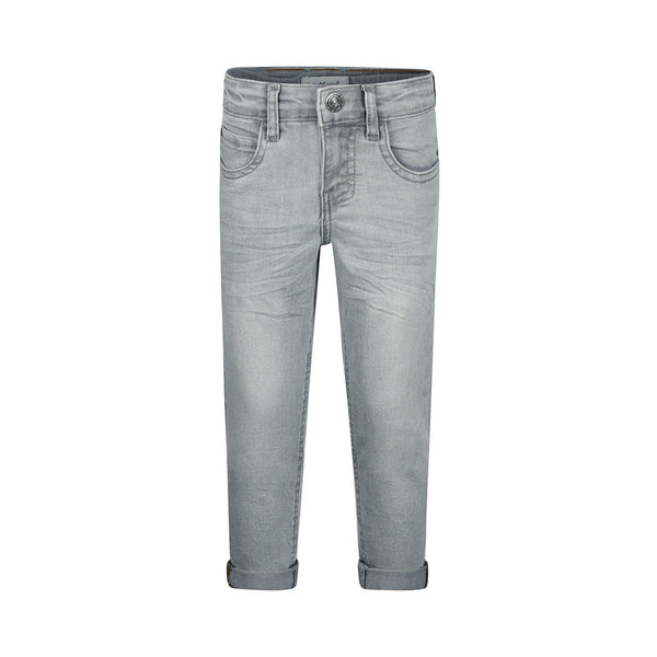 Jongens Jeans, loose fit van Koko Noko in de kleur Grey jeans in maat 128.