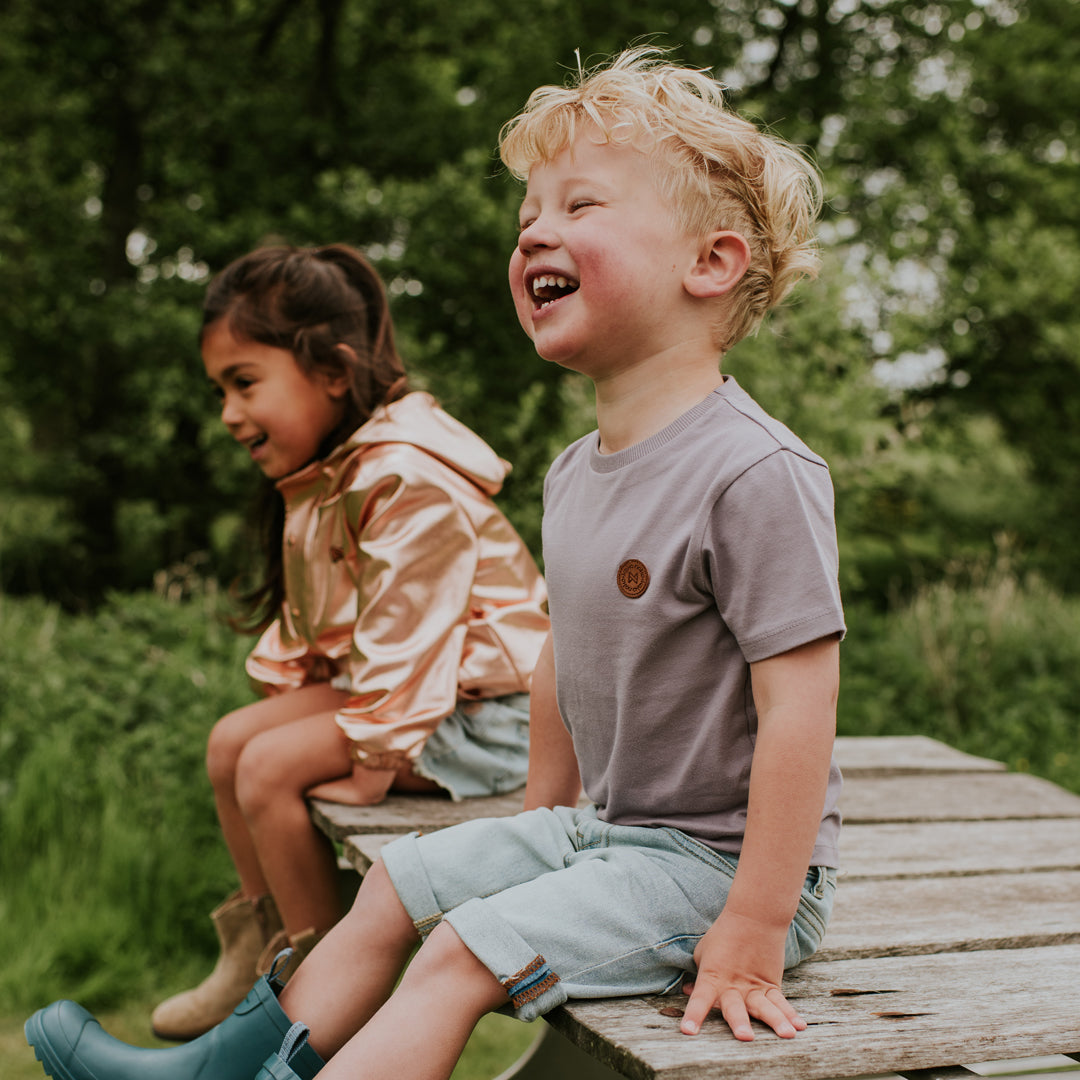 Jongens T-shirt van Koko Noko in de kleur Purple in maat 128.