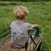 Jongens T-shirt van Koko Noko in de kleur Purple in maat 128.