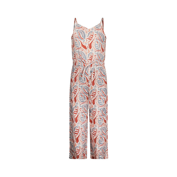 Meisjes Jumpsuit sleeveless, wide leg van Koko Noko in de kleur Brique in maat 128.