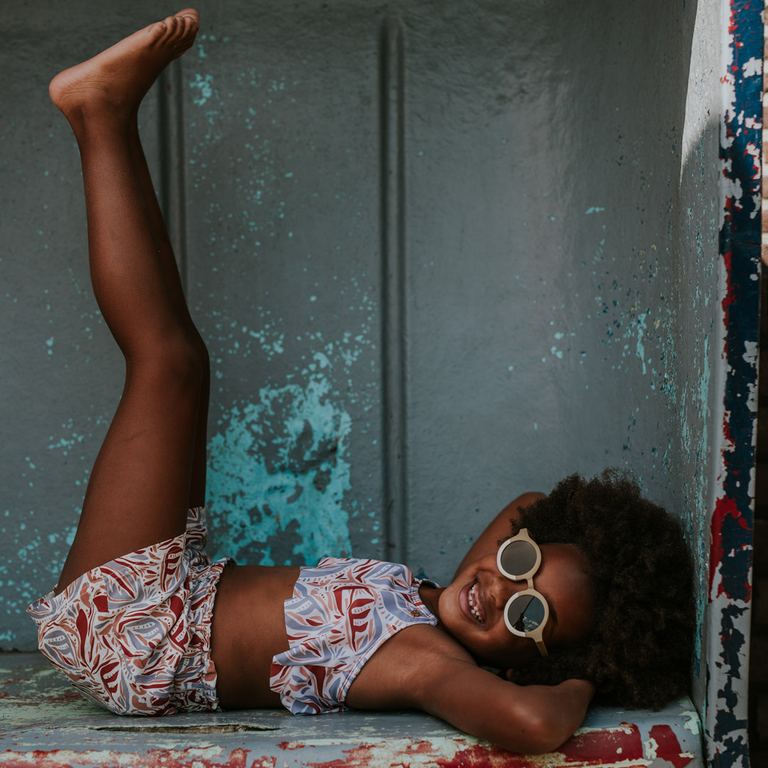 Meisjes Shorts, loose fit van Koko Noko in de kleur Brique in maat 128.