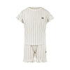Meisjes 2 pc set,loose fit,Top,Shorts van Koko Noko in de kleur Faded Lavender in maat 128.