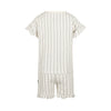 Meisjes 2 pc set,loose fit,Top,Shorts van Koko Noko in de kleur Faded Lavender in maat 128.