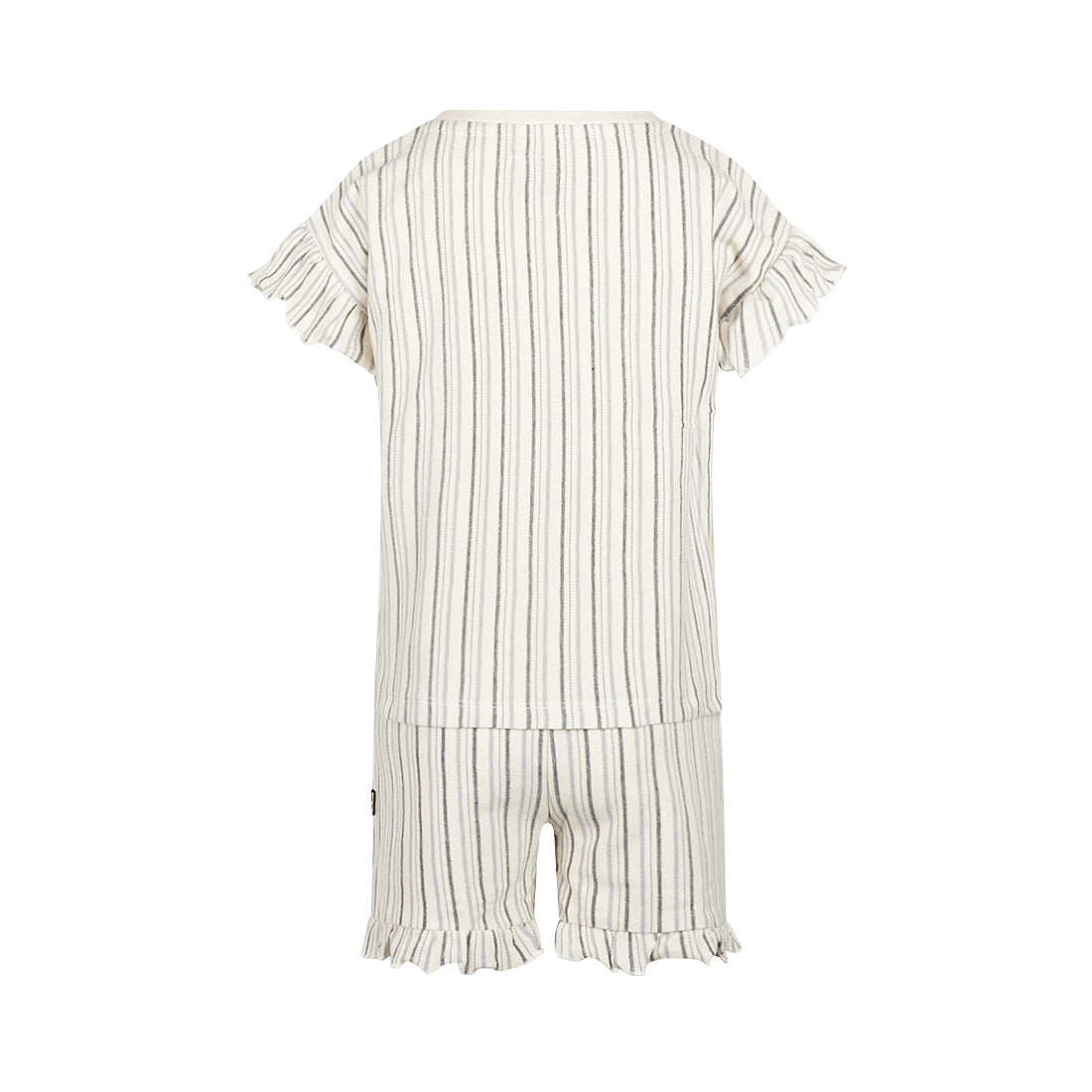 Meisjes 2 pc set,loose fit,Top,Shorts van Koko Noko in de kleur Faded Lavender in maat 128.