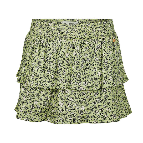 Meisjes Skirt with shorts van Koko Noko in de kleur Pistachio green in maat 128.