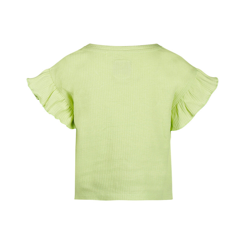 Meisjes T-shirt, loose fit van Koko Noko in de kleur Pistachio green in maat 128.