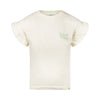 Meisjes T-shirt van Koko Noko in de kleur Off white in maat 128.