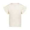 Meisjes T-shirt van Koko Noko in de kleur Off white in maat 128.