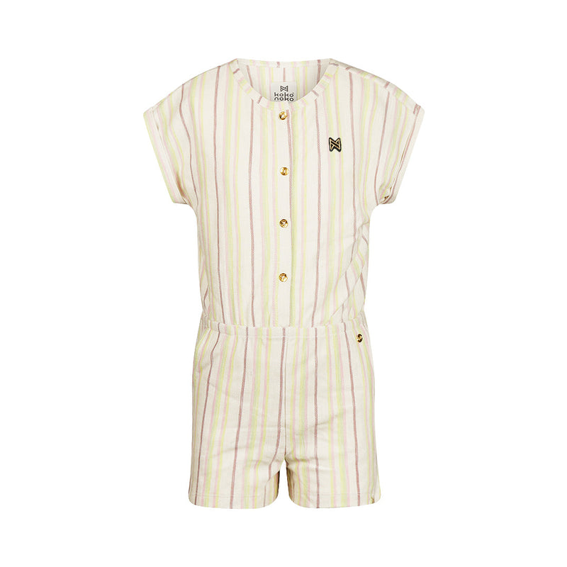 Meisjes Jumpsuit ss van Koko Noko in de kleur Off white in maat 128.
