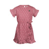 Meisjes Dress ss van Koko Noko in de kleur Cassis in maat 128.