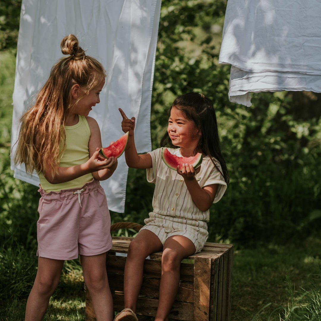 Meisjes Top van Koko Noko in de kleur Neon yellow in maat 128.