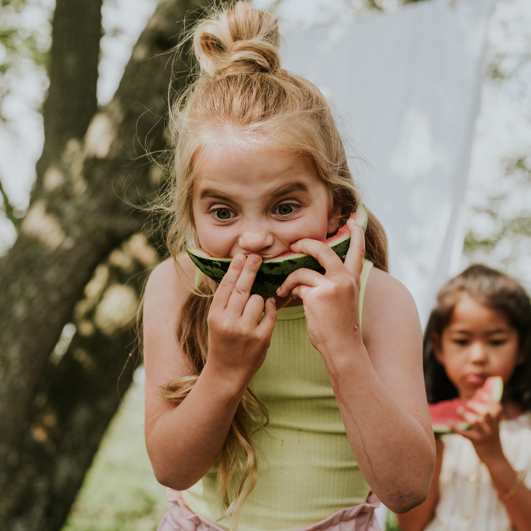 Meisjes Top van Koko Noko in de kleur Neon yellow in maat 128.