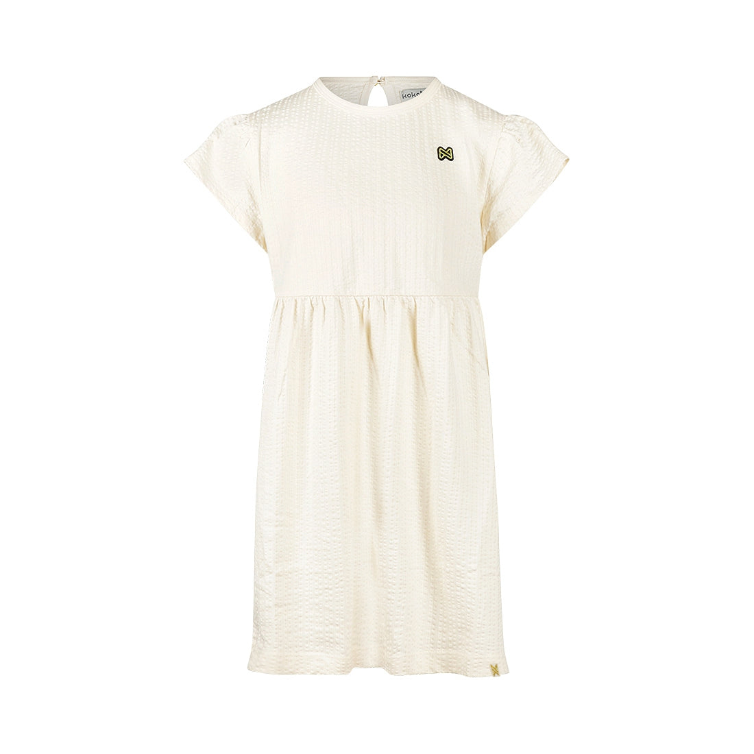 Meisjes Dress ss van  in de kleur Off white in maat 128.