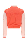 Meisjes Devis Sweat zip up varsity cardigan van NoNo in de kleur Orange Coral in maat 134-140.