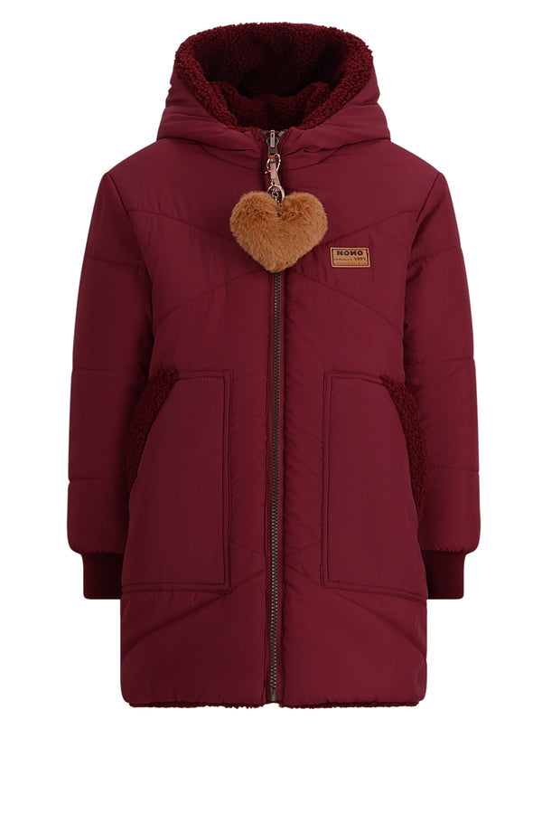 NoNo Betty MidLong Reversible Winterjacket+heart keyhanger