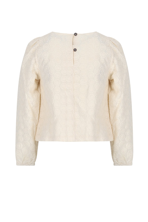NoNo Tinne Embroidered Flower Blouse