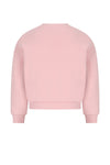 Meisjes Konono soft furry sweater with embro van NoNo in de kleur Rosa in maat 134-140.