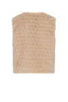 Meisjes Kath Fur Gilet van NoNo in de kleur Sand Blush in maat 134-140.