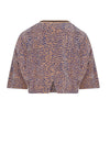 Meisjes Kaily Oversized Animal AOP Top van NoNo in de kleur Taupe in maat 134-140.