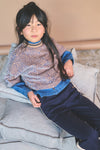 Meisjes Kaily Oversized Animal AOP Top van NoNo in de kleur Taupe in maat 134-140.